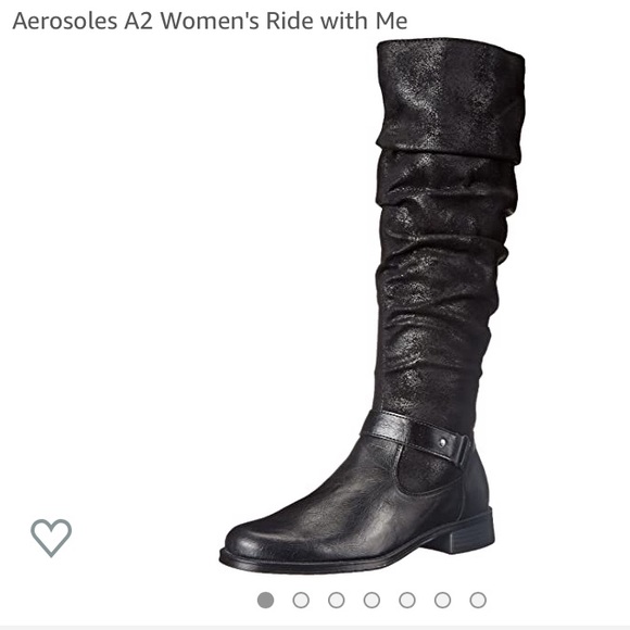 aerosoles black riding boots